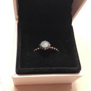 Pandora Aquamarine March Ring